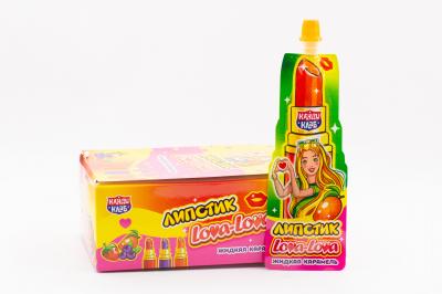 Жидкая карамель Канди Липстик Lova-Lova ассорти 20г