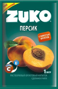 Растворимый напиток ZUKO Персик 20 гр