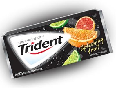 Trident Gum Splashing Fruit